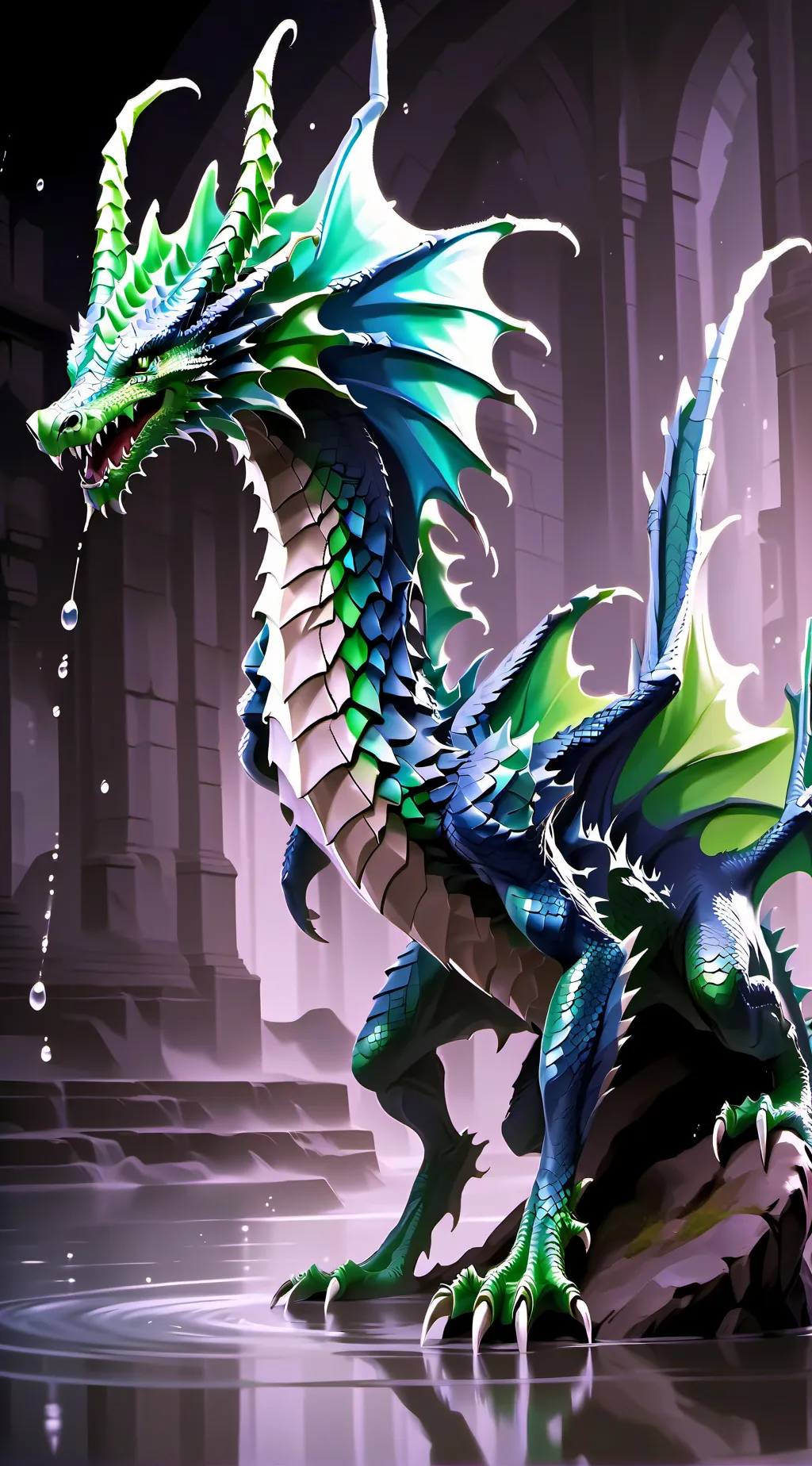 ai character: Ocean  background