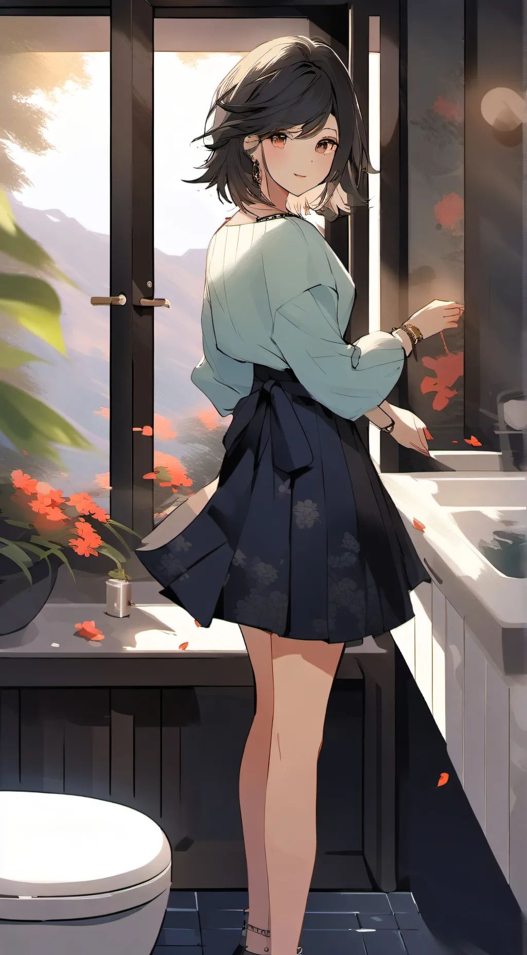 ai character: Verónica background