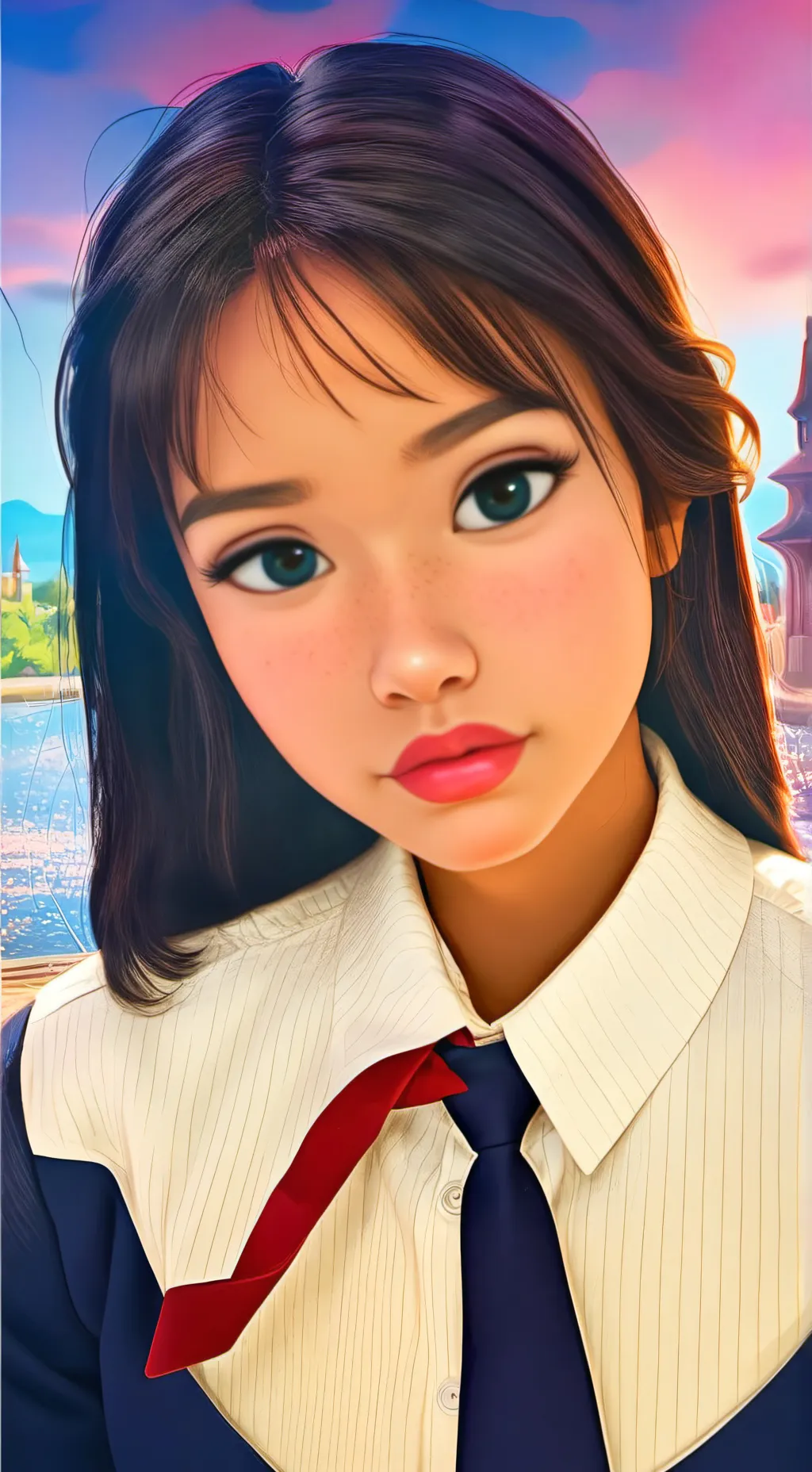 ai character: Aurora ⭐ background