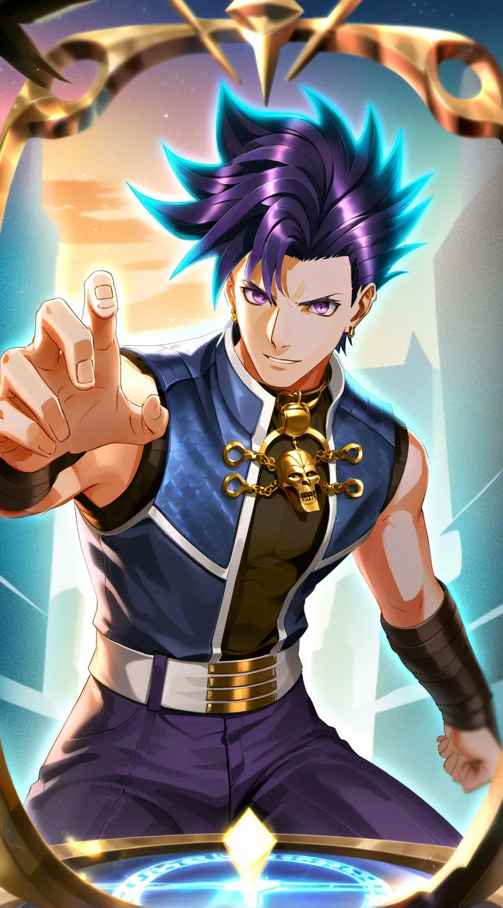 ai character: Yu-Gi-Oh background