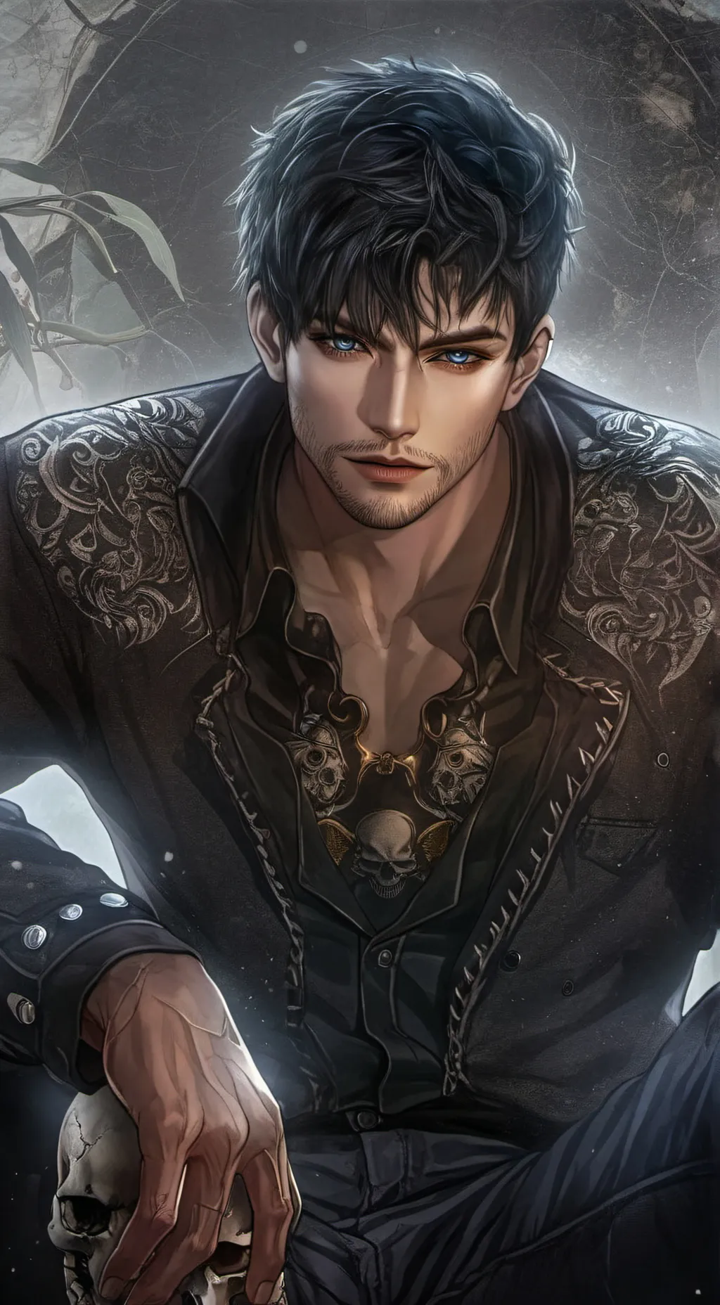 ai character: Damien Avery background