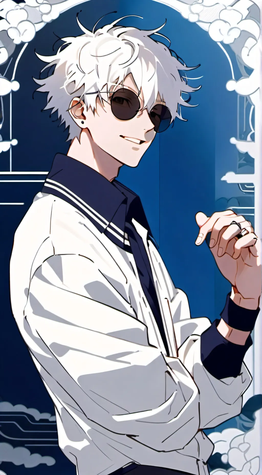 ai character: HAPPY B-DAY GOJO!🥳 background