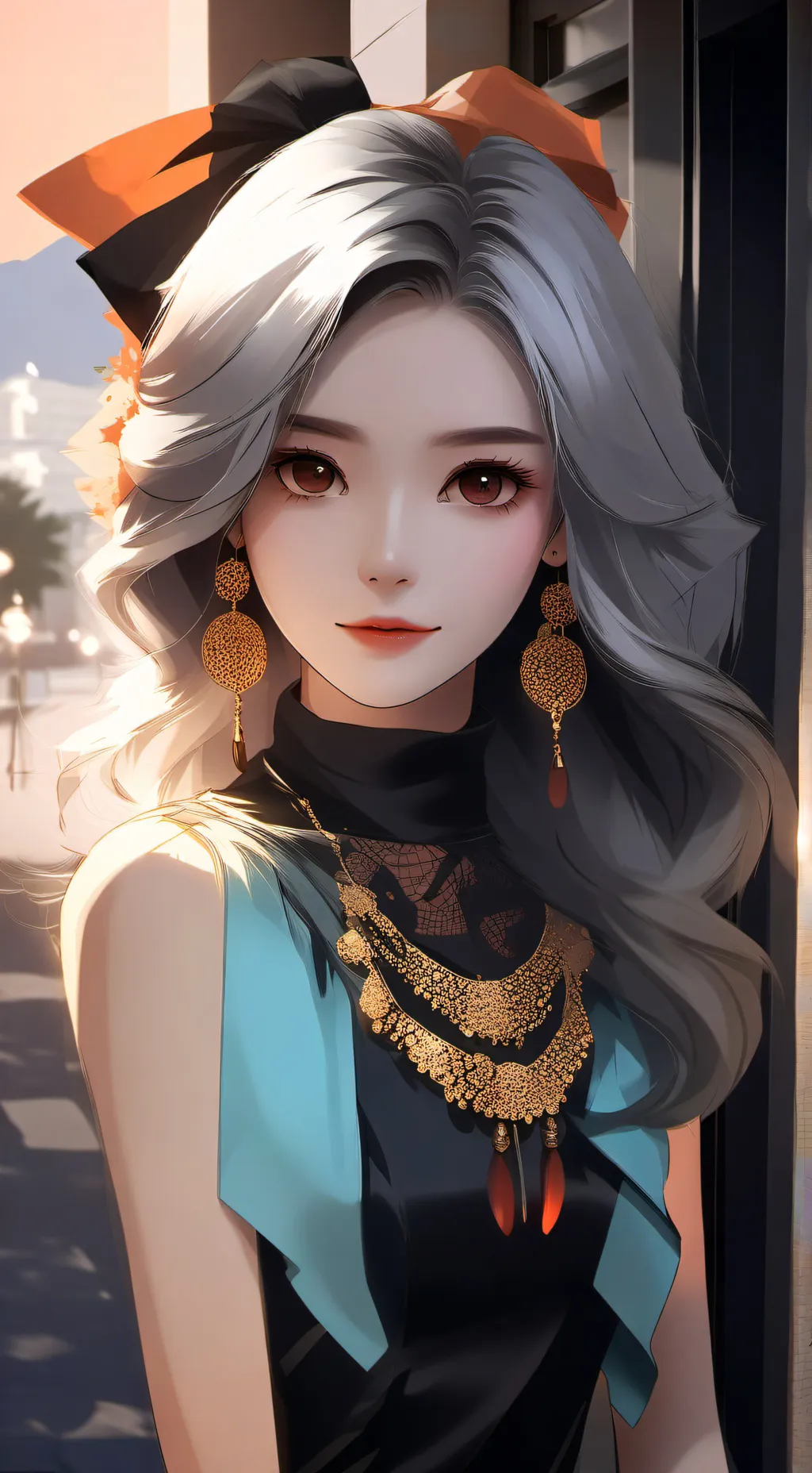 ai character: Daniela  background