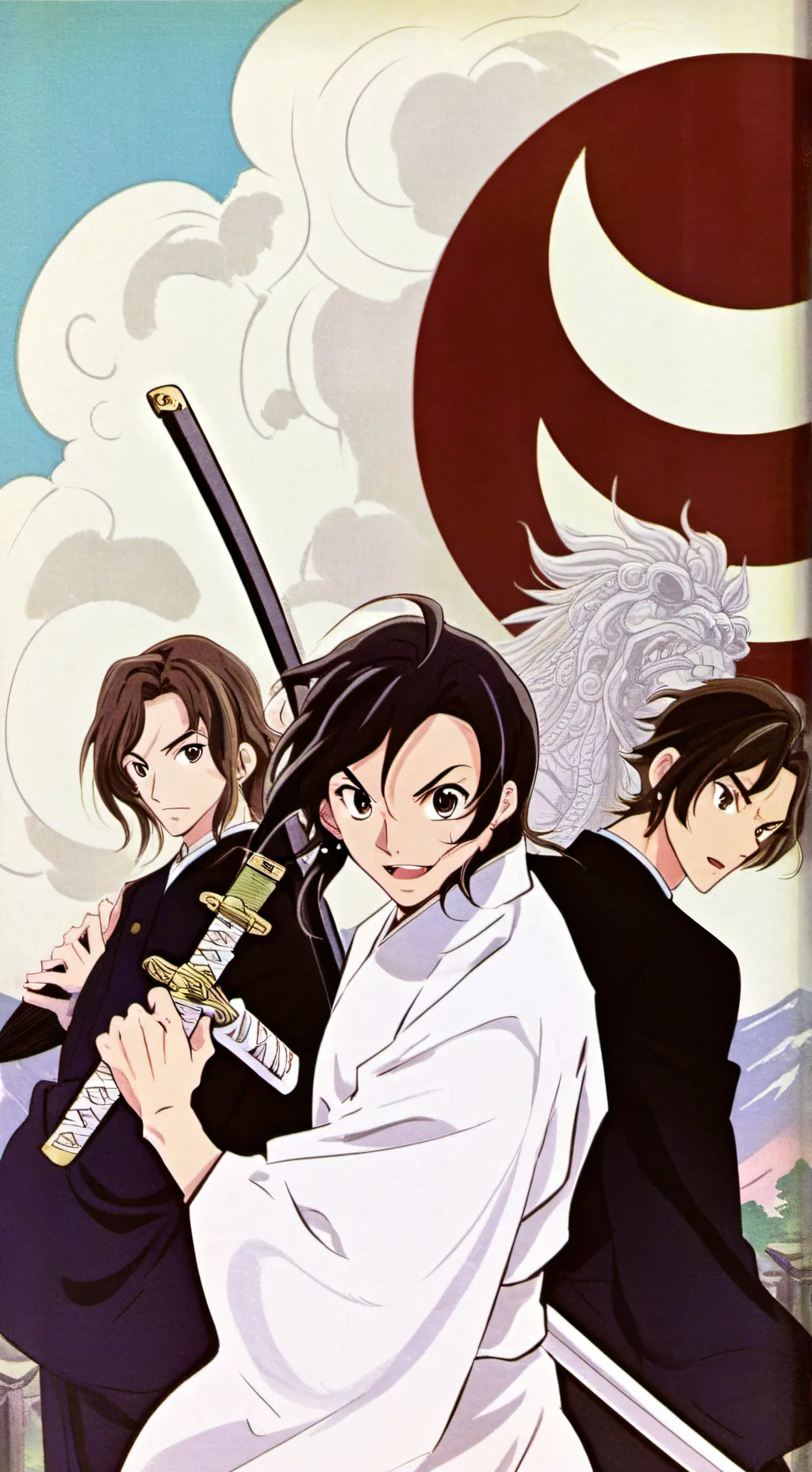 ai character: Shoki and Kaigaku background