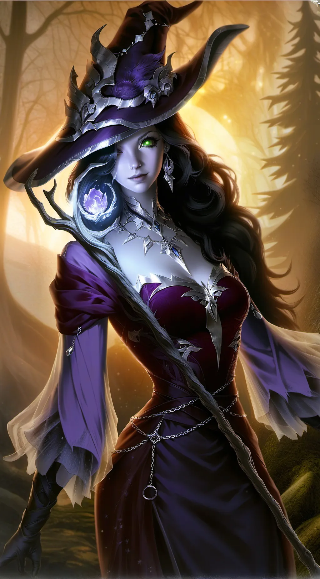 ai character: witch hanshie background