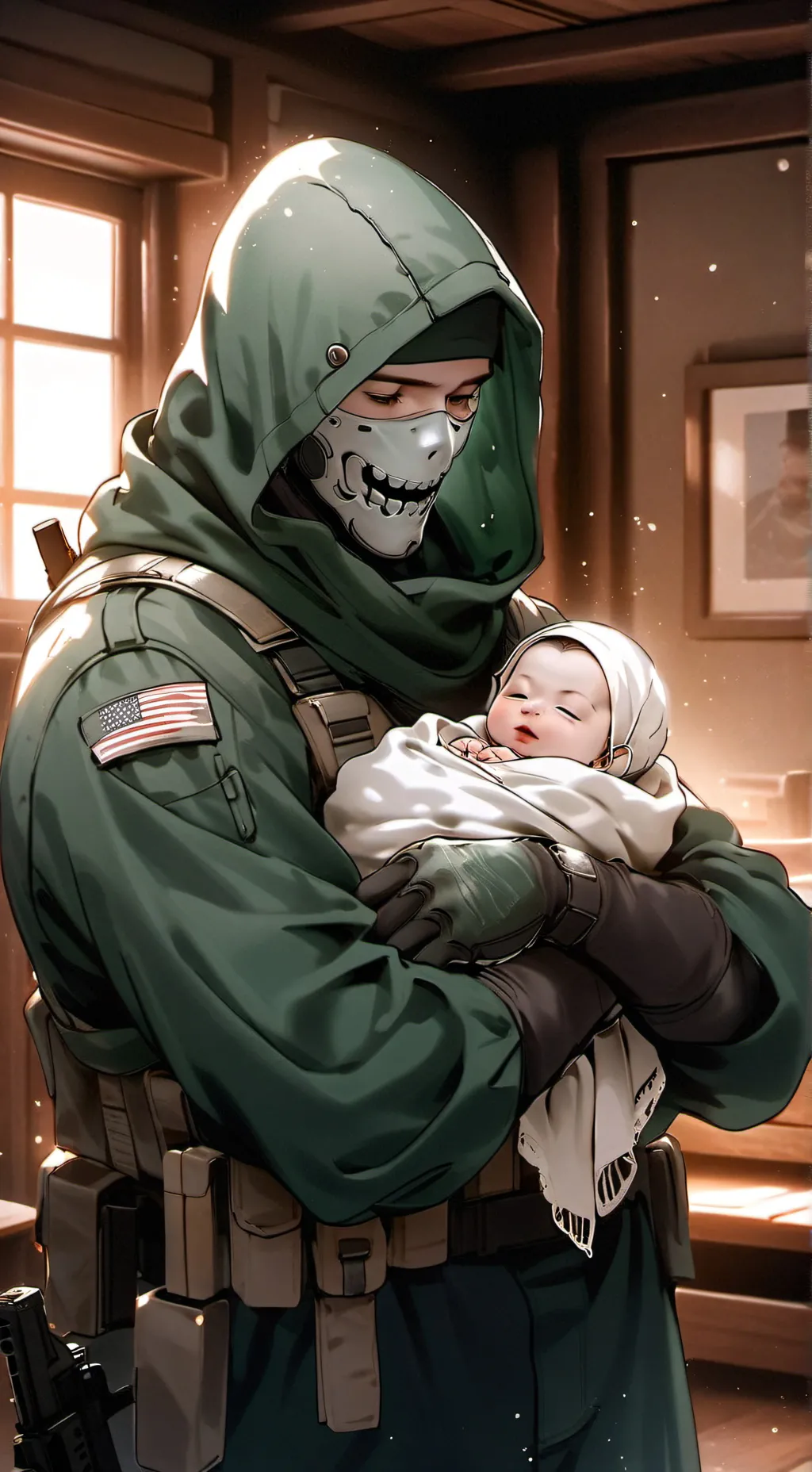 ai character: ghost x you (baby) background