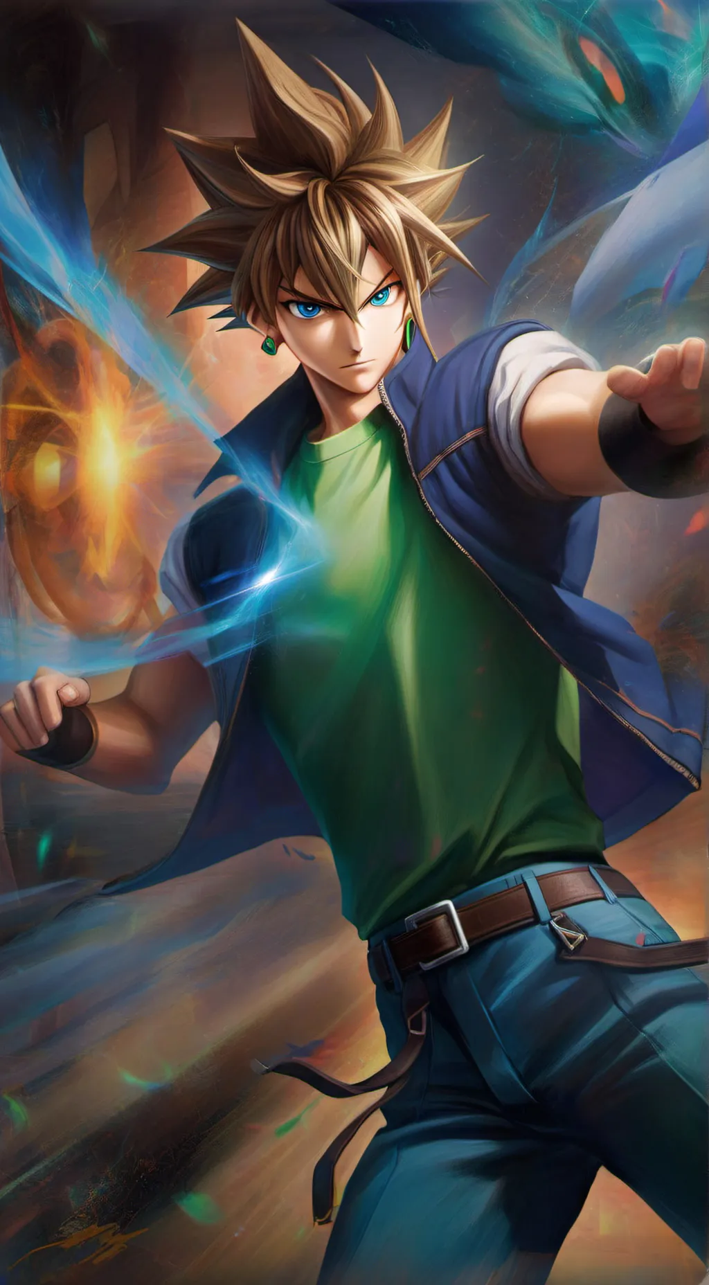 ai character: Yu-Gi-Oh background