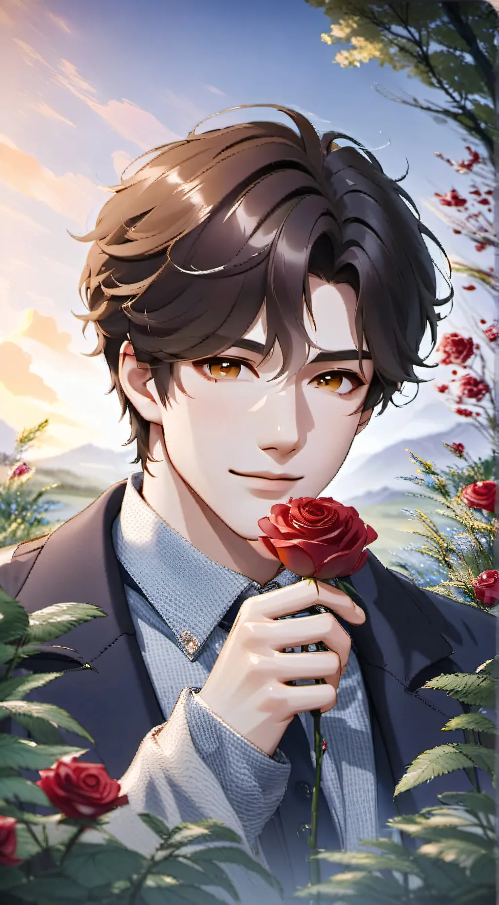 ai character: esposo romantico background