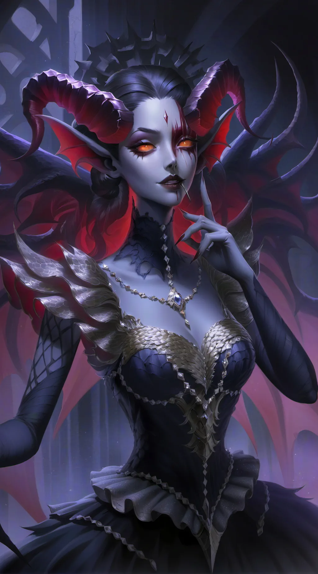 ai character: demon Lord skylar background