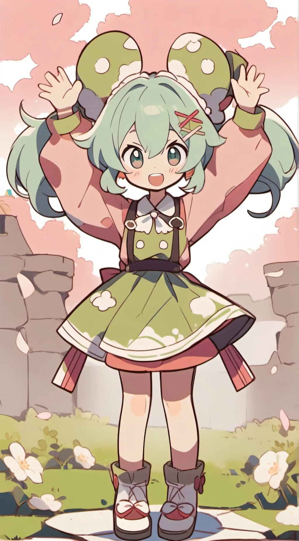 ai character: bluey pick me background