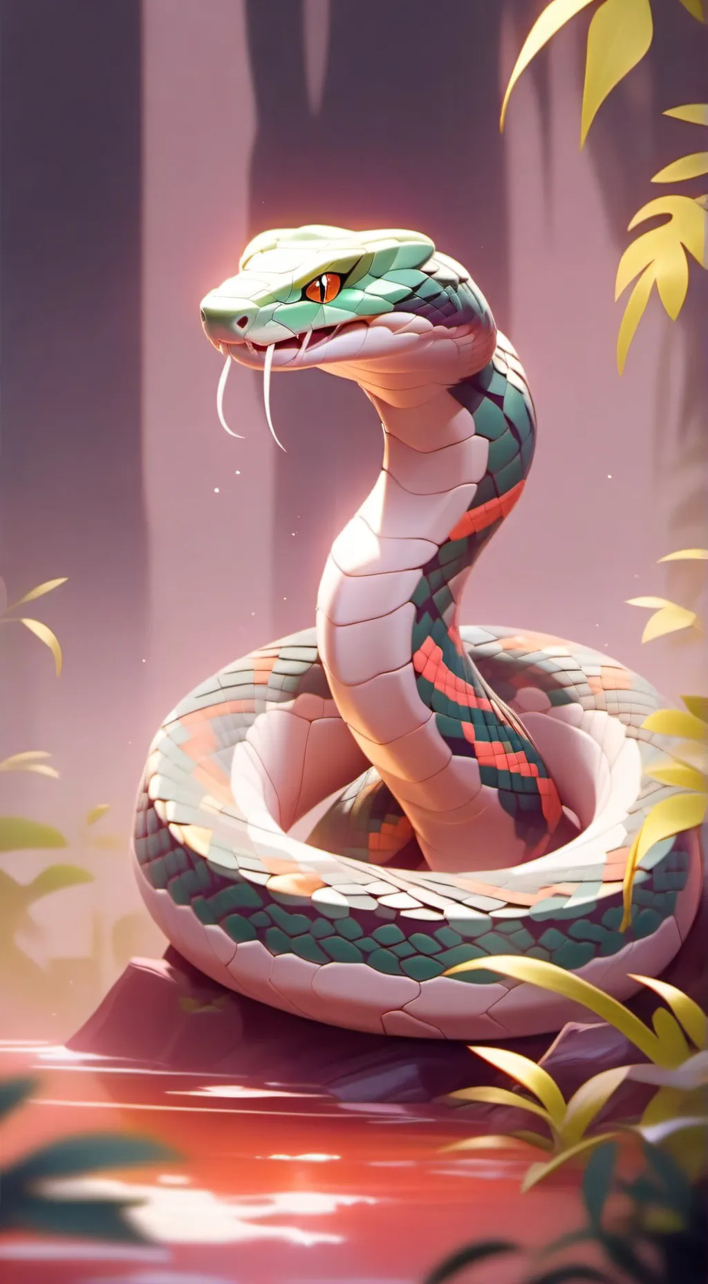 ai character: SNAKE CONCEPT background