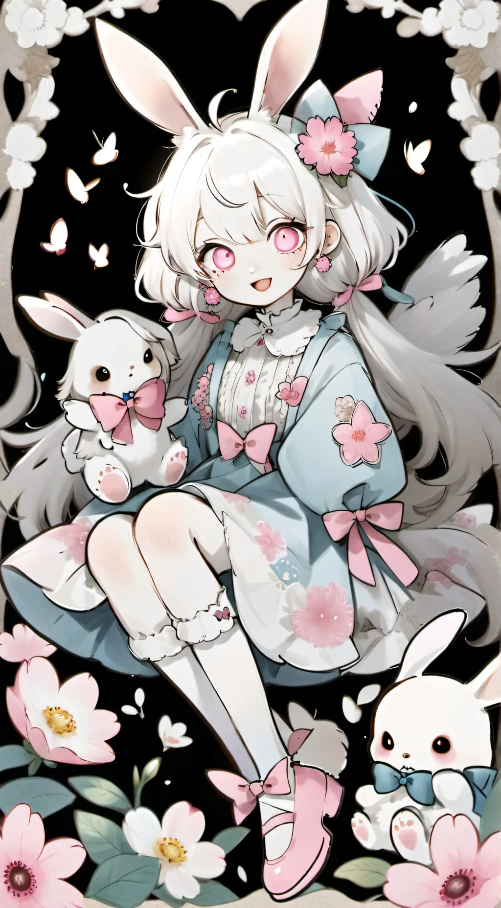 ai character: Dw beach background