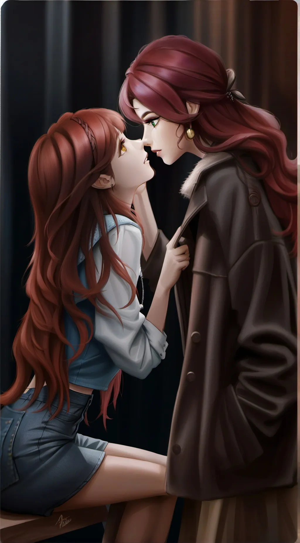 ai character: Madison beerb&leah background