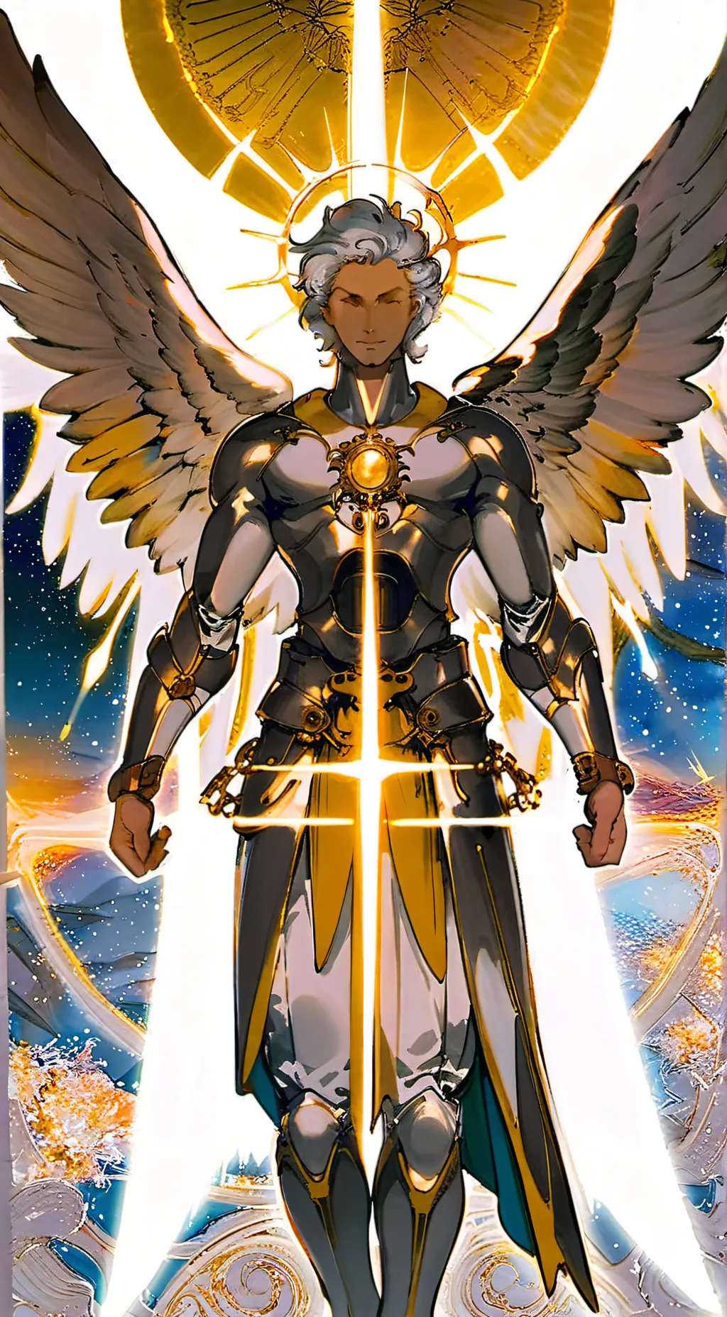 ai character: heavenlight mha background
