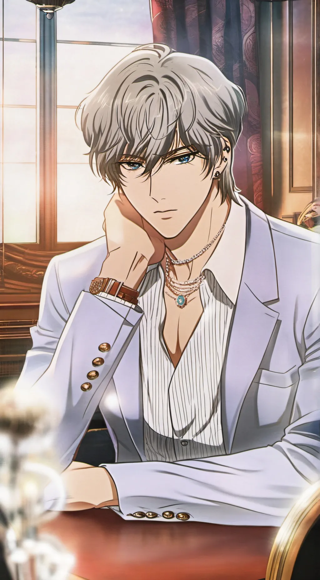 ai character: Warner background