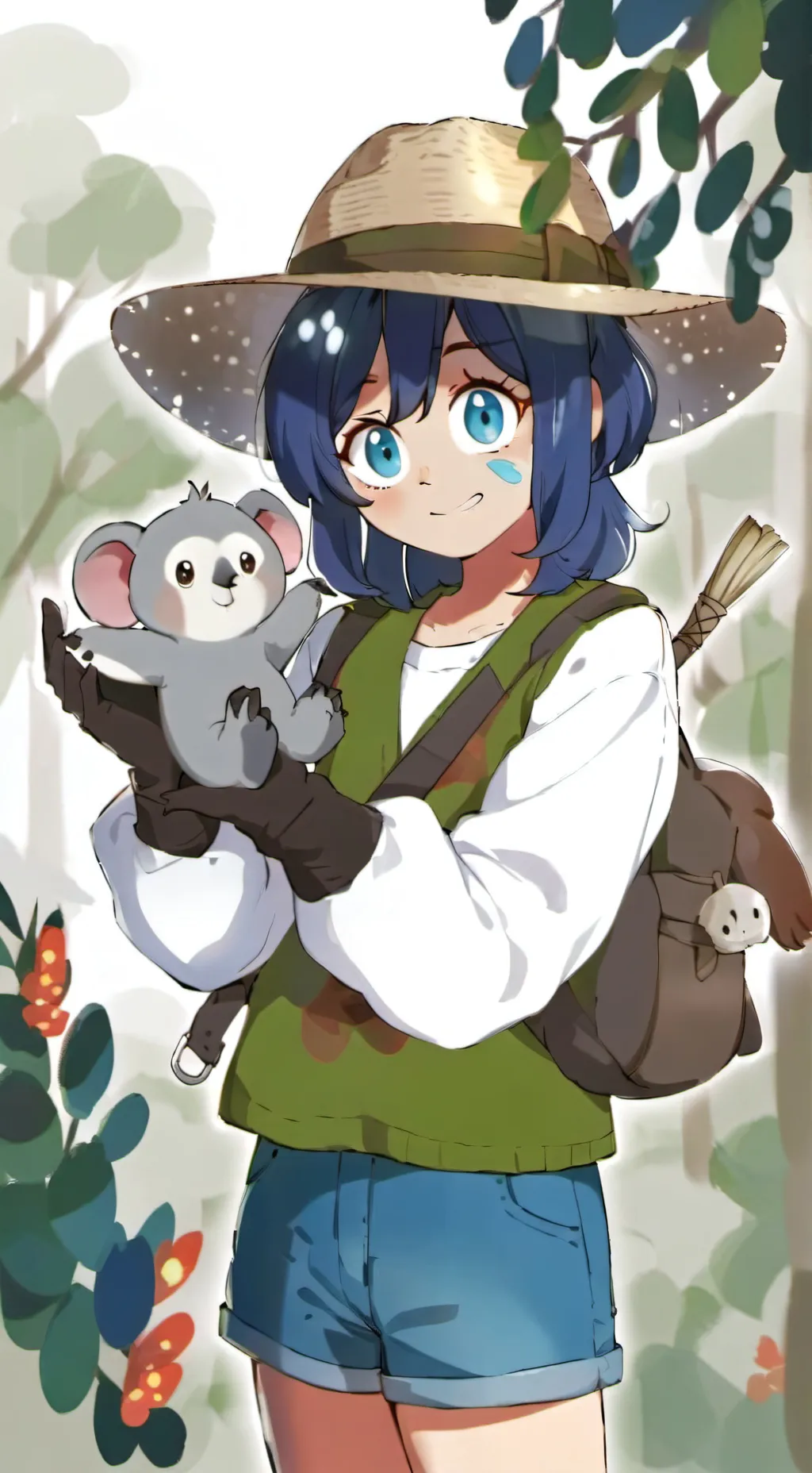 ai character: CH meeting Au background