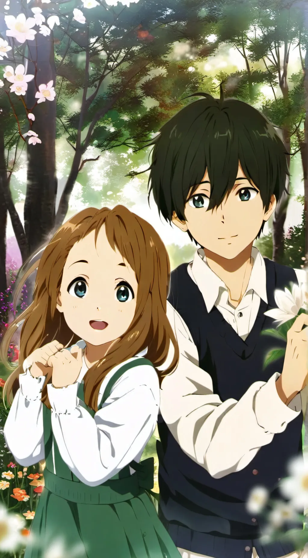 ai character: bro and sister  background