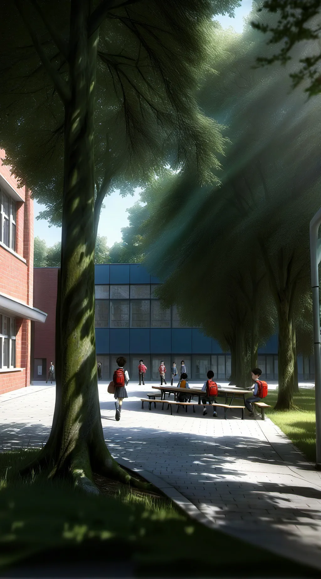 ai character: Mi escuela 4/B background