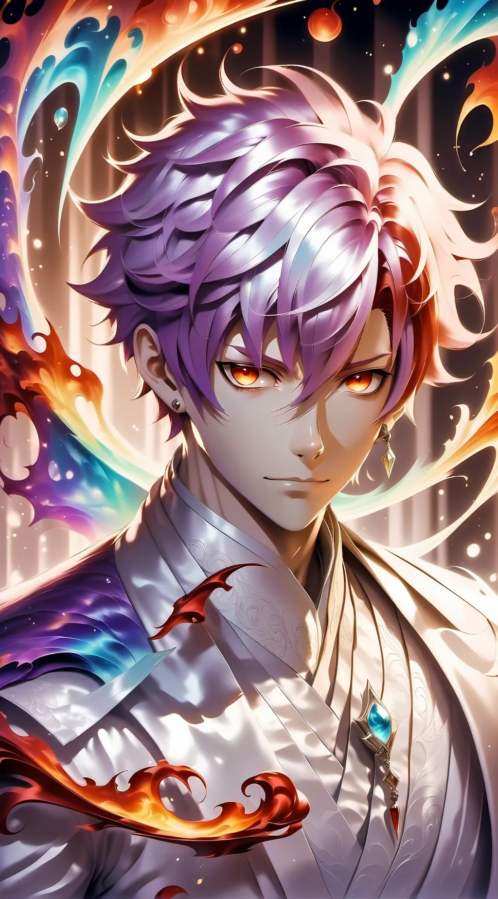 ai character: Shoto todoroki background