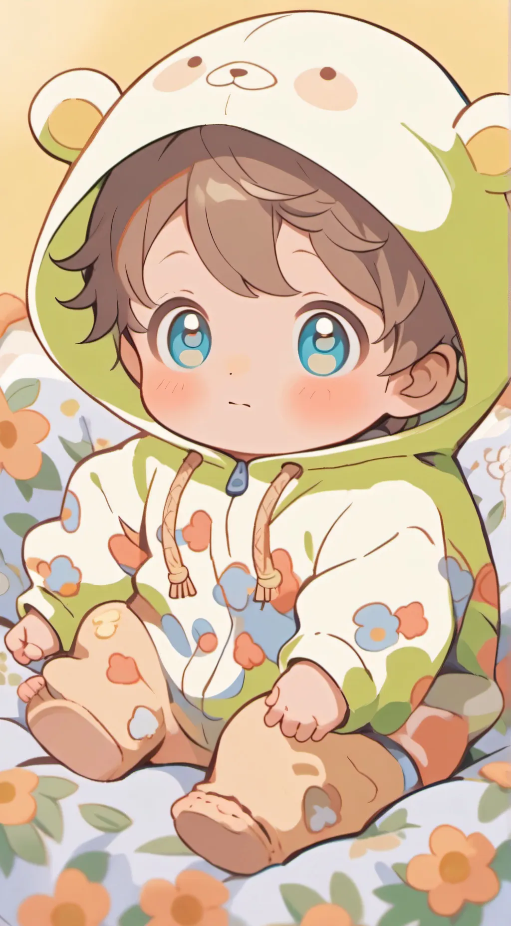 ai character: mini baby coco background