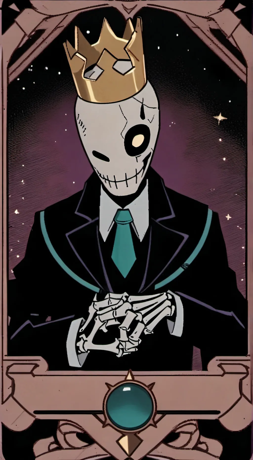 ai character: T.S Gaster  background