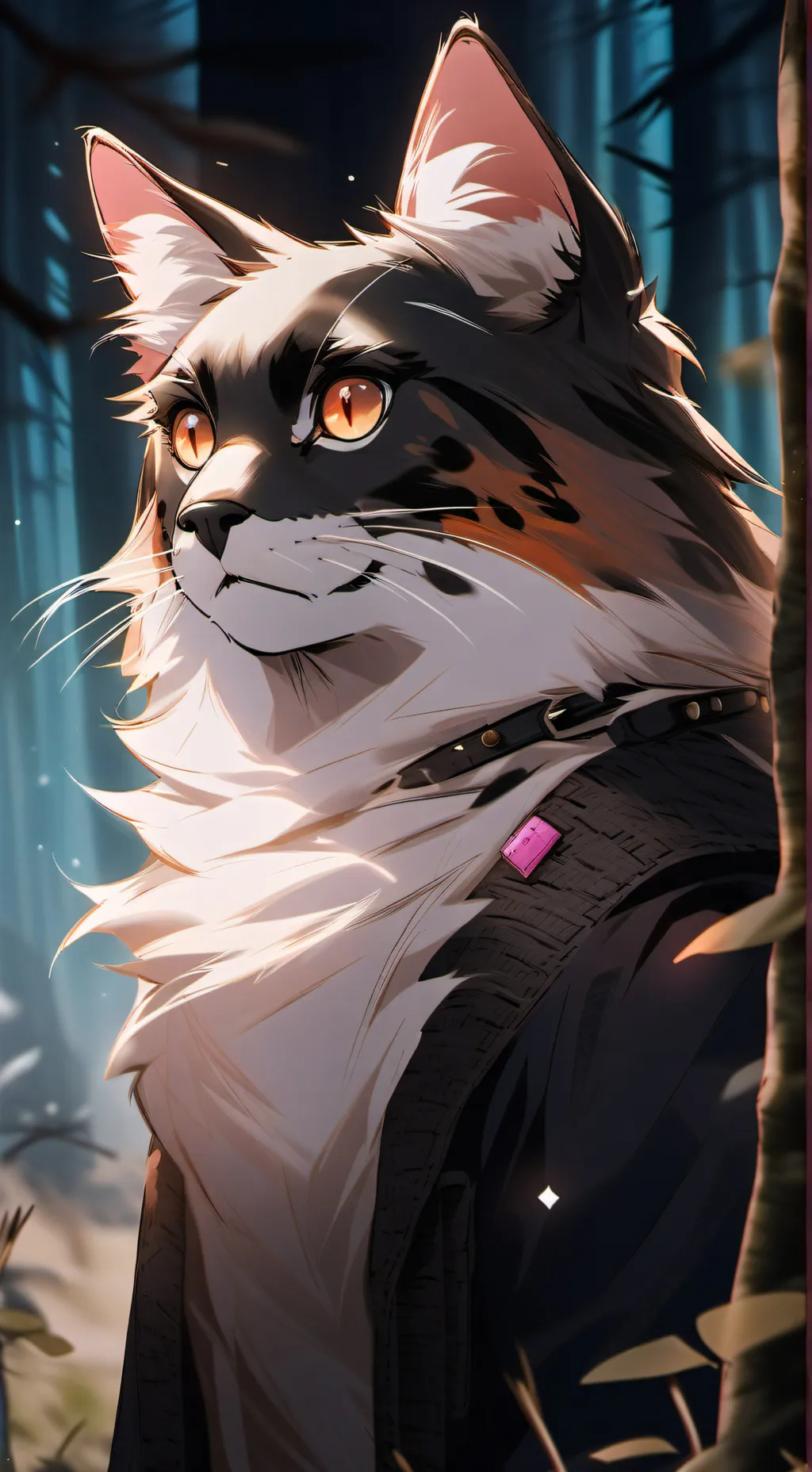 ai character: HollyPurr background