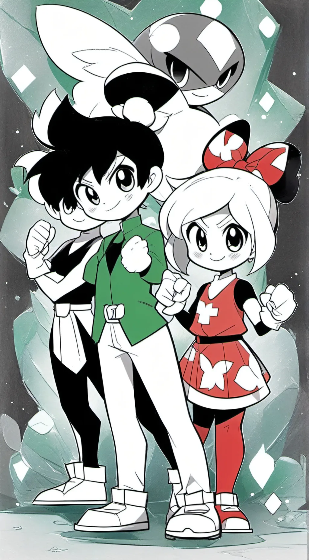 ai character: ppg rrb gems background