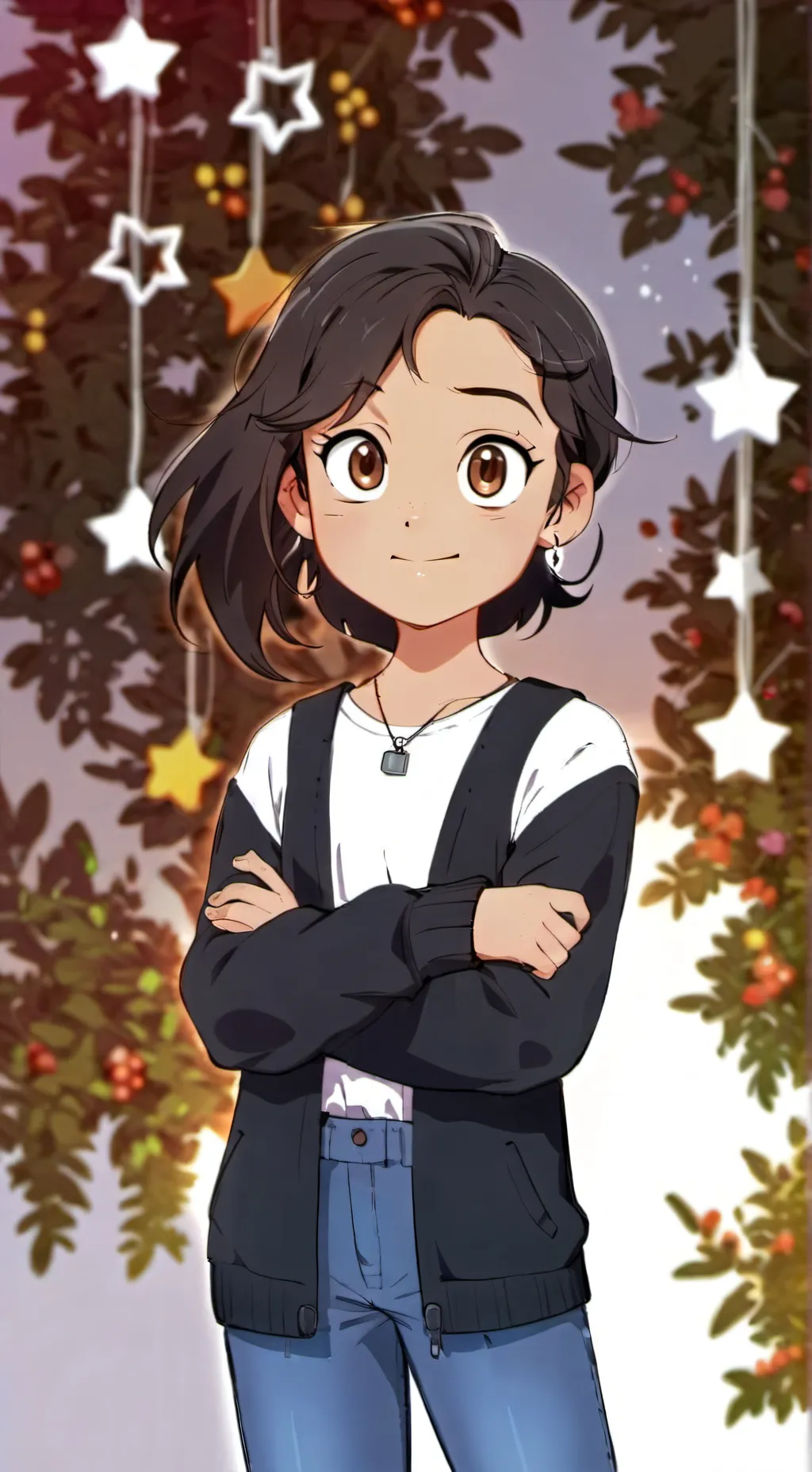 ai character: Angel  background