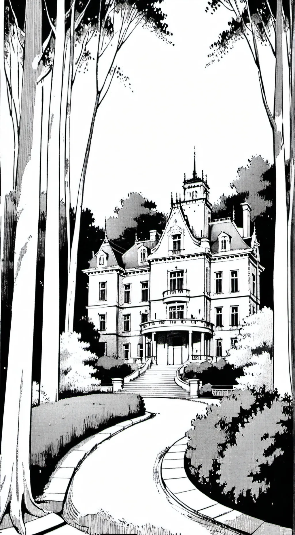 ai character: Biltmore Estate! background