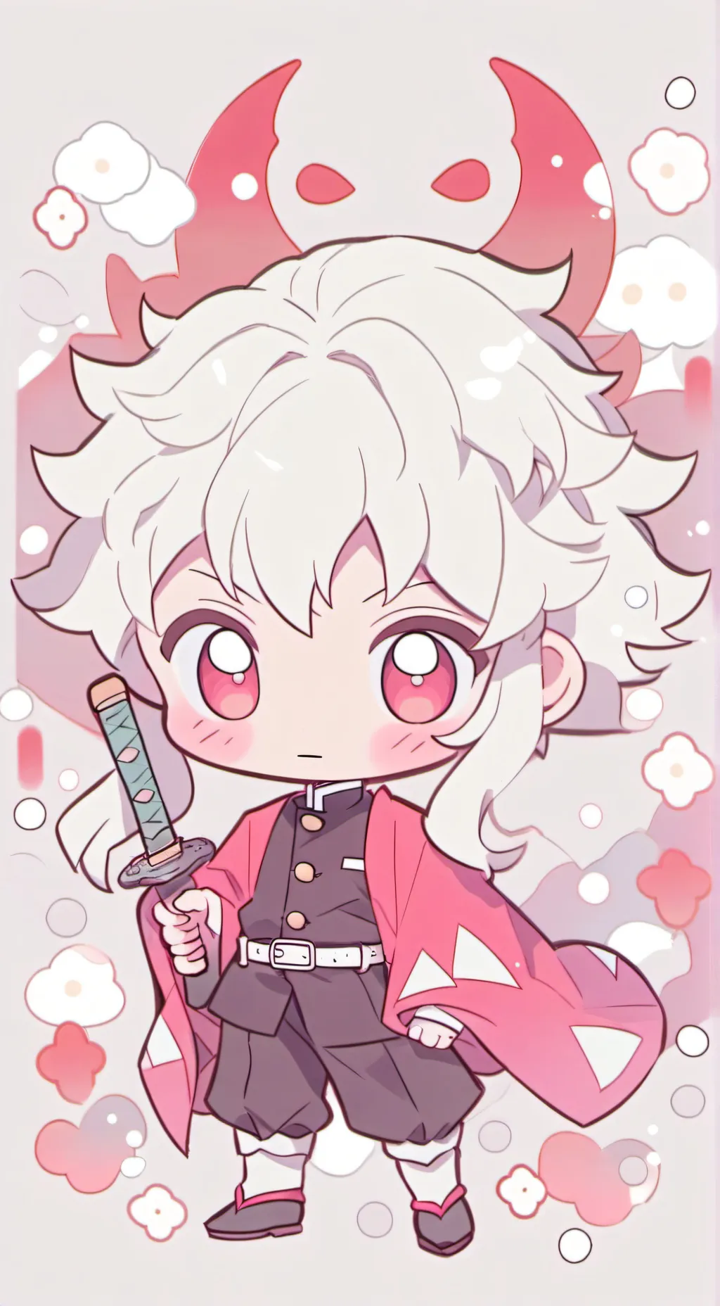 ai character: muichiro x kny?! background