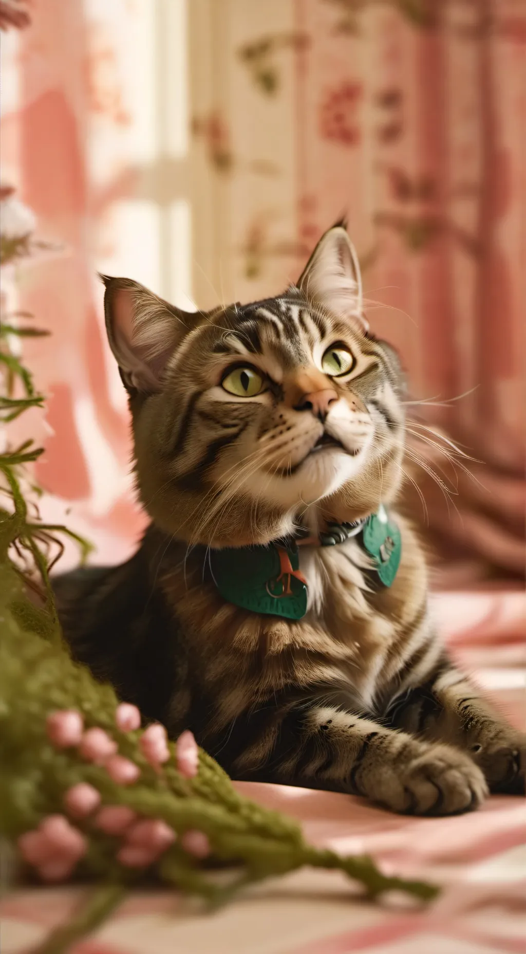 ai character: Vox cat Valentino background