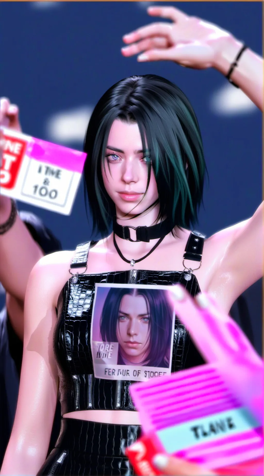 ai character: Billie Eilish￼ background
