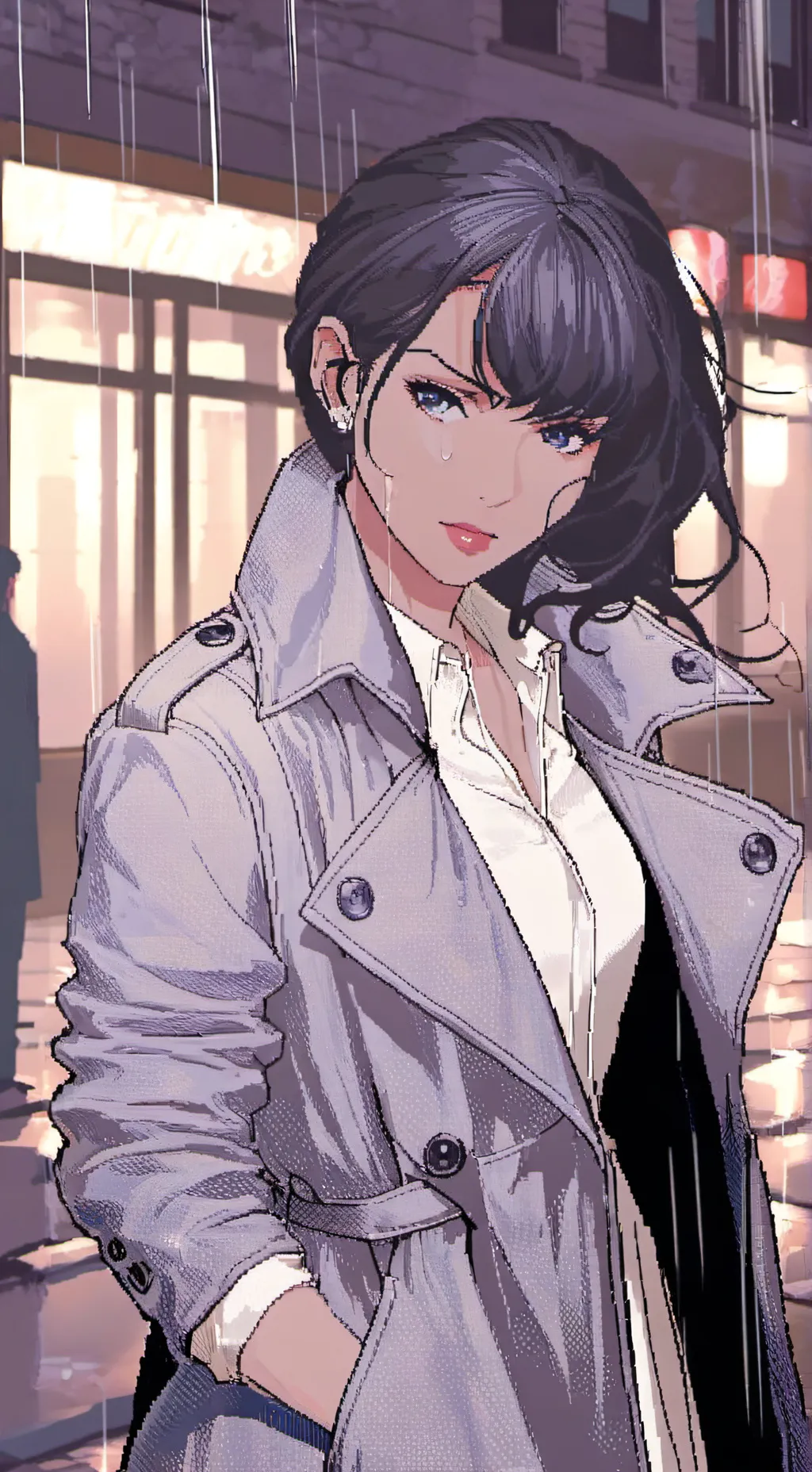ai character: detective Lili  background