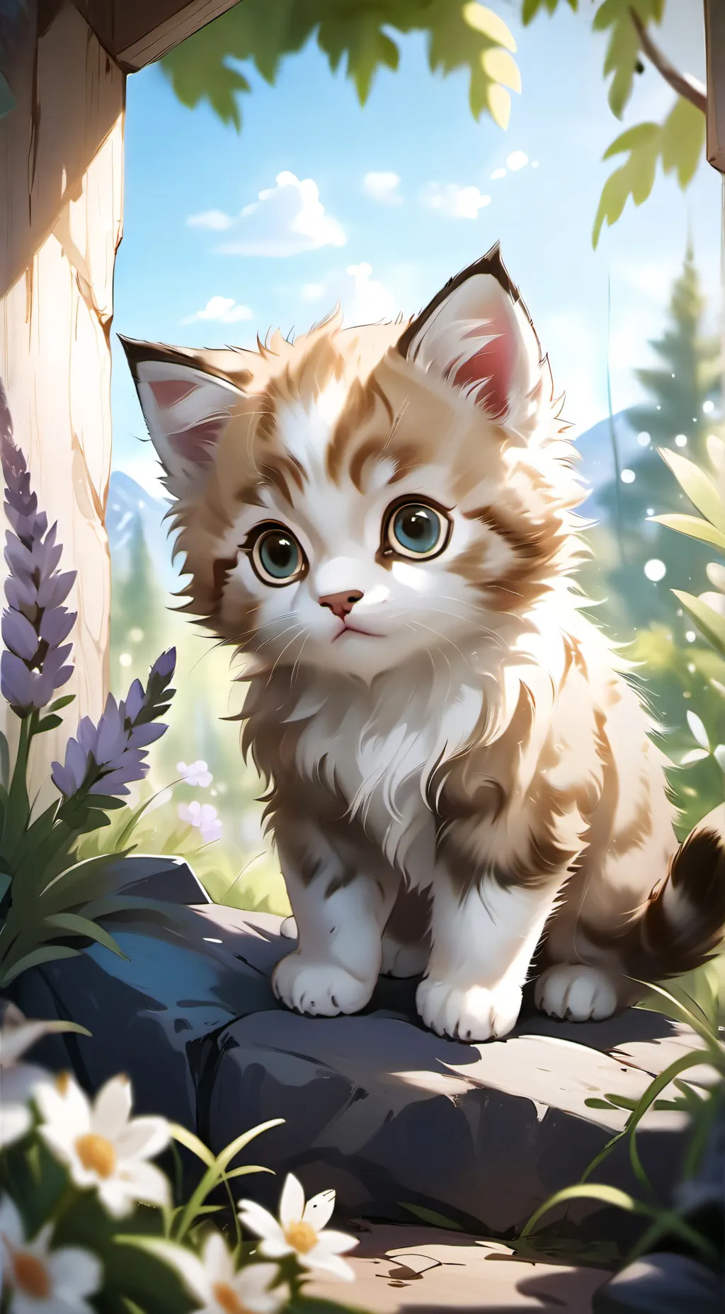 ai character: If you were a Cat background