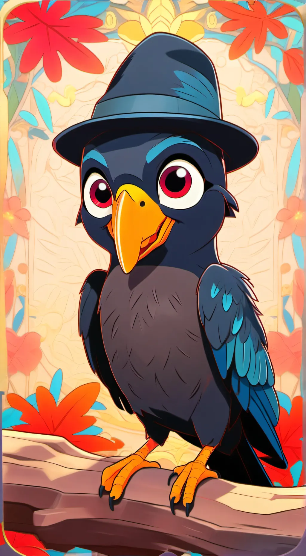 ai character: Buzz buzzard background