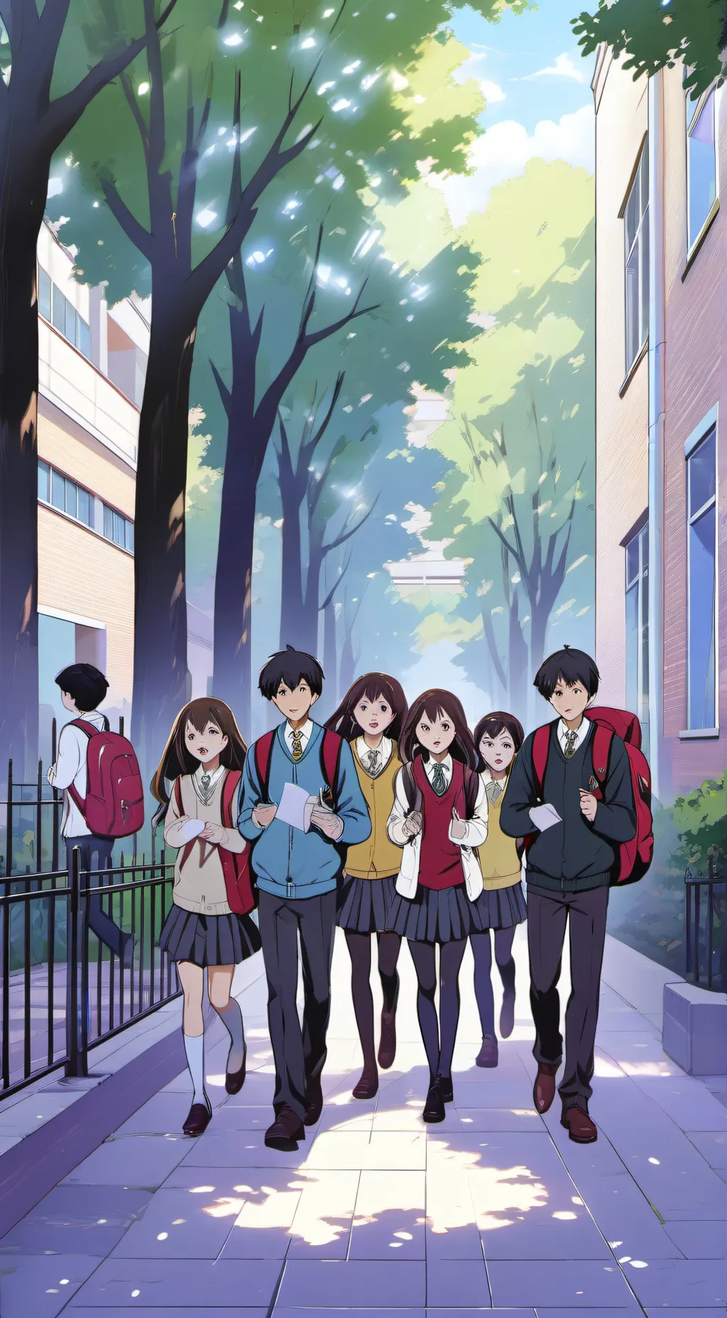 ai character: classroom background