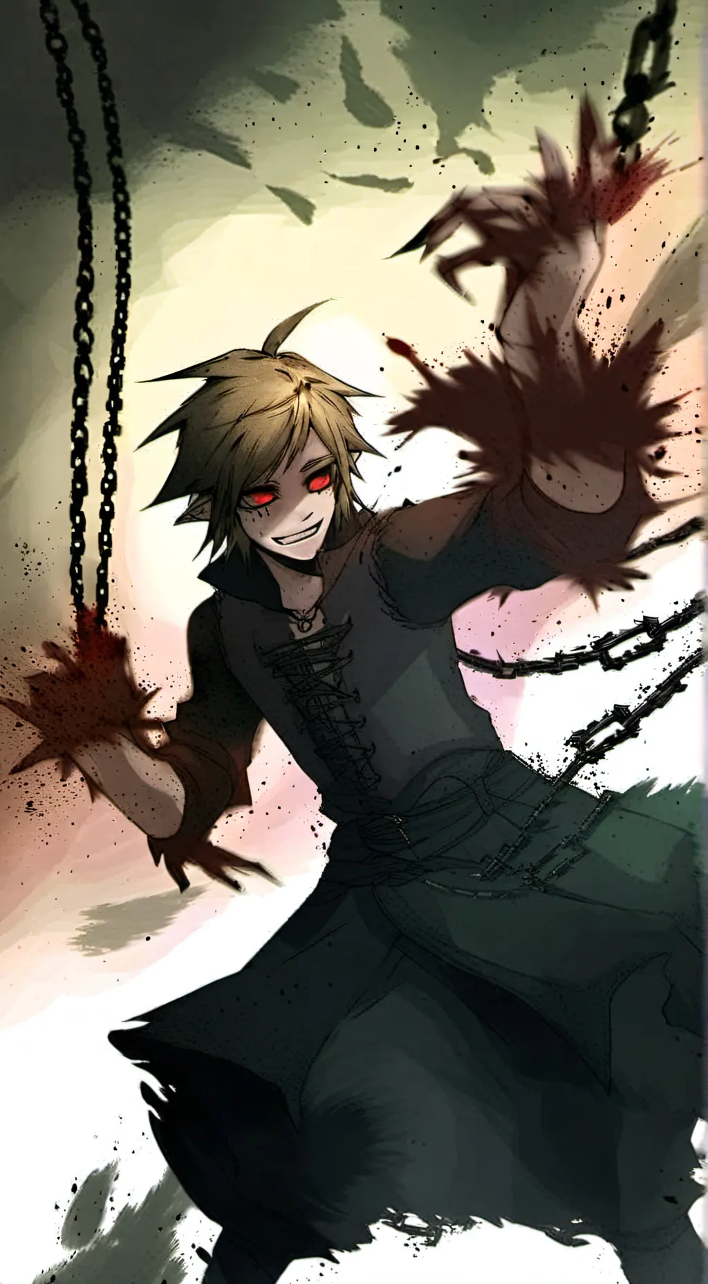 ai character: BEN DROWNED background