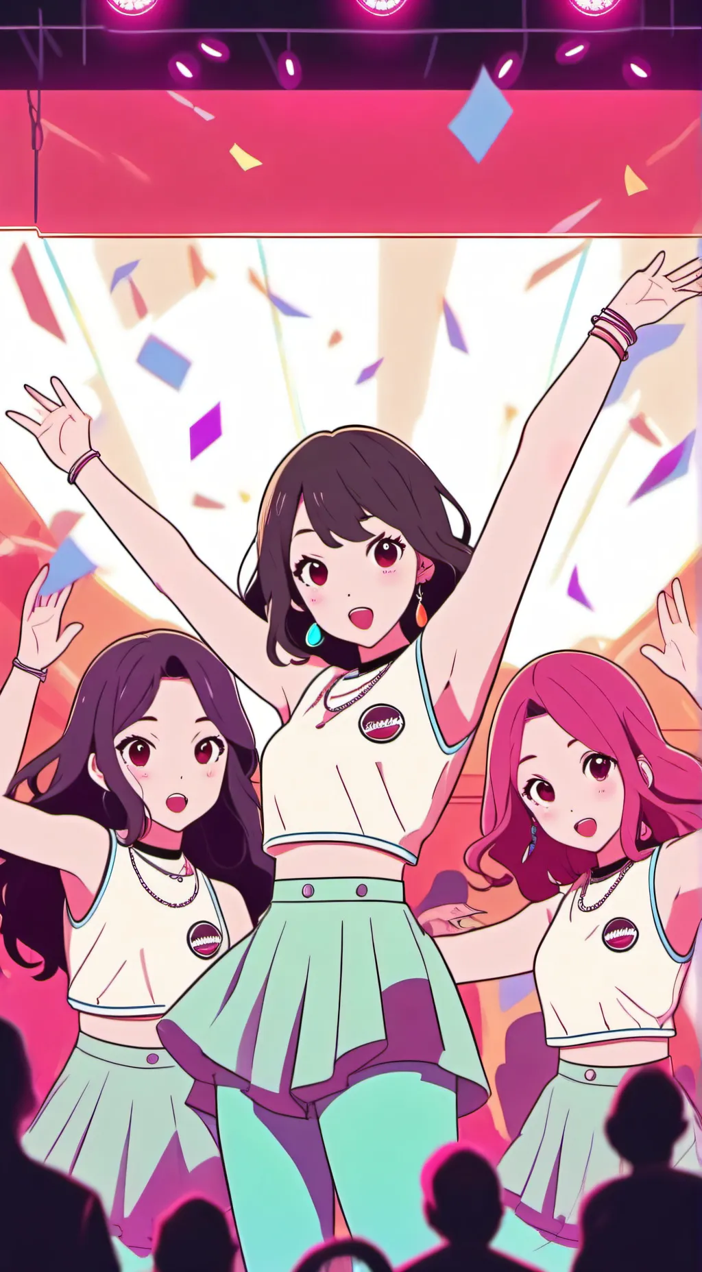 ai character: Katseye! background