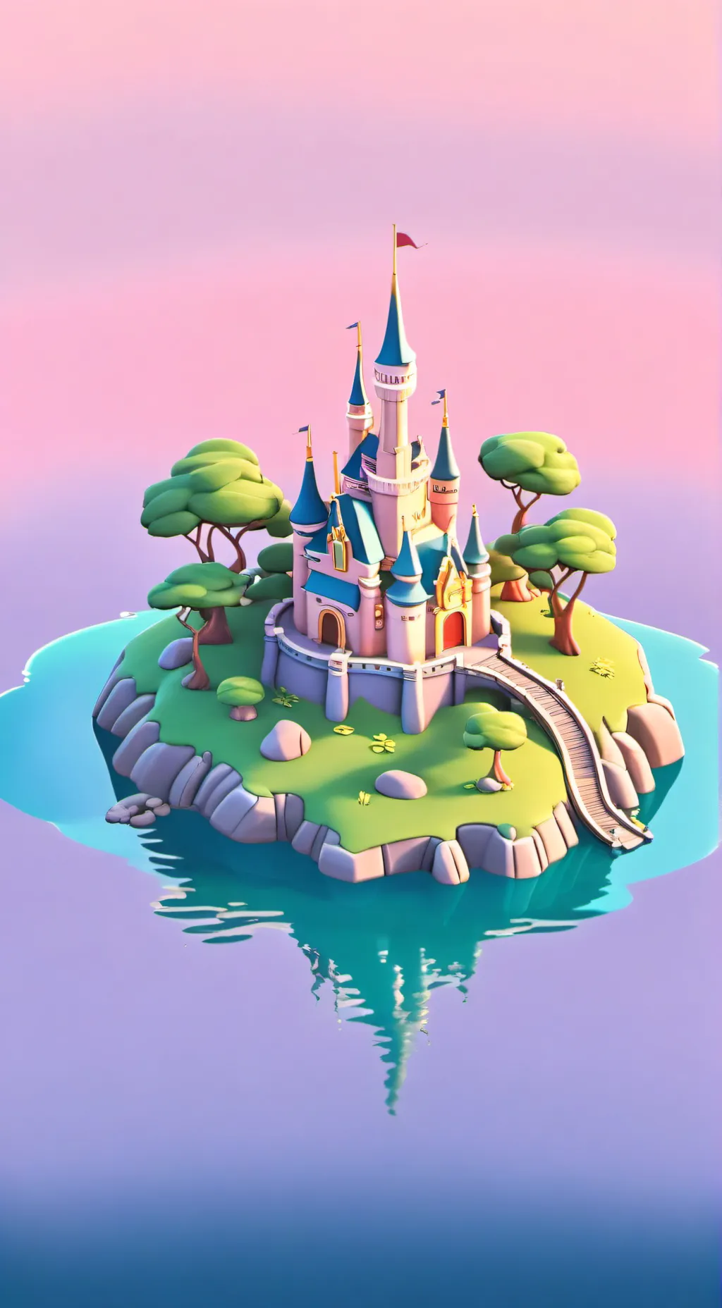 ai character: Stuck in a island background