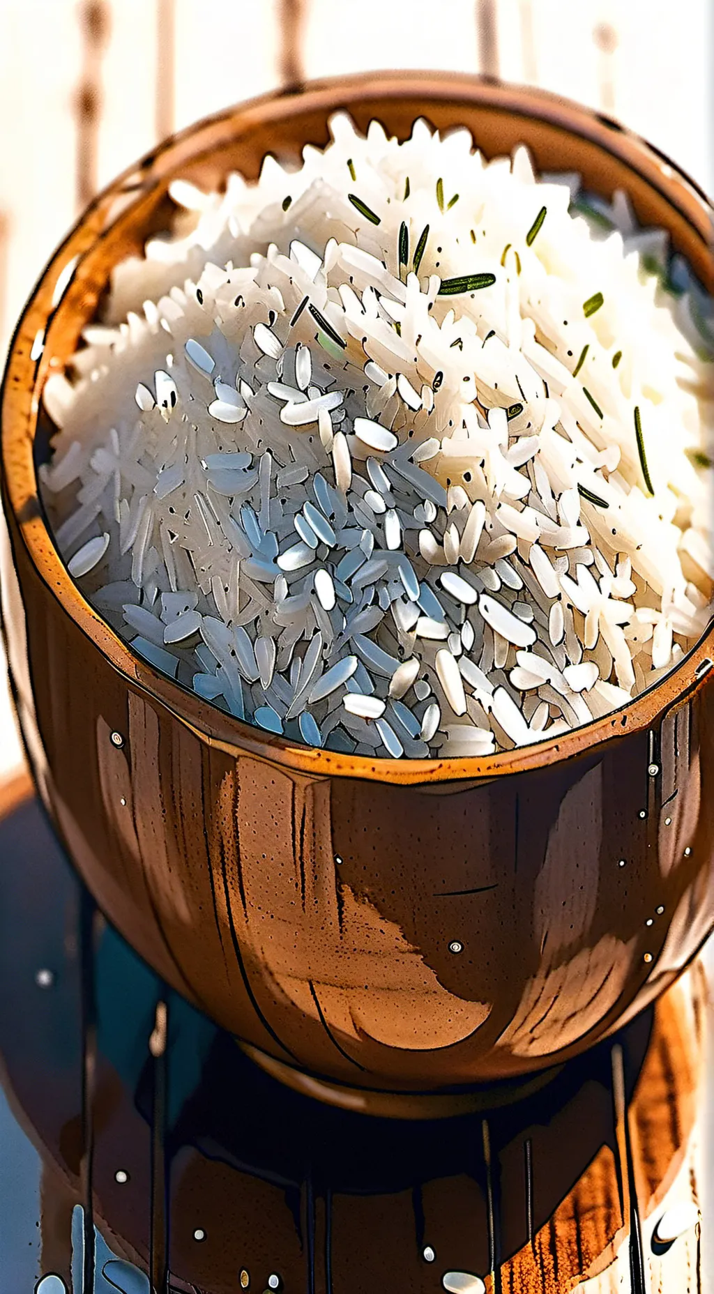 ai character: Rice background