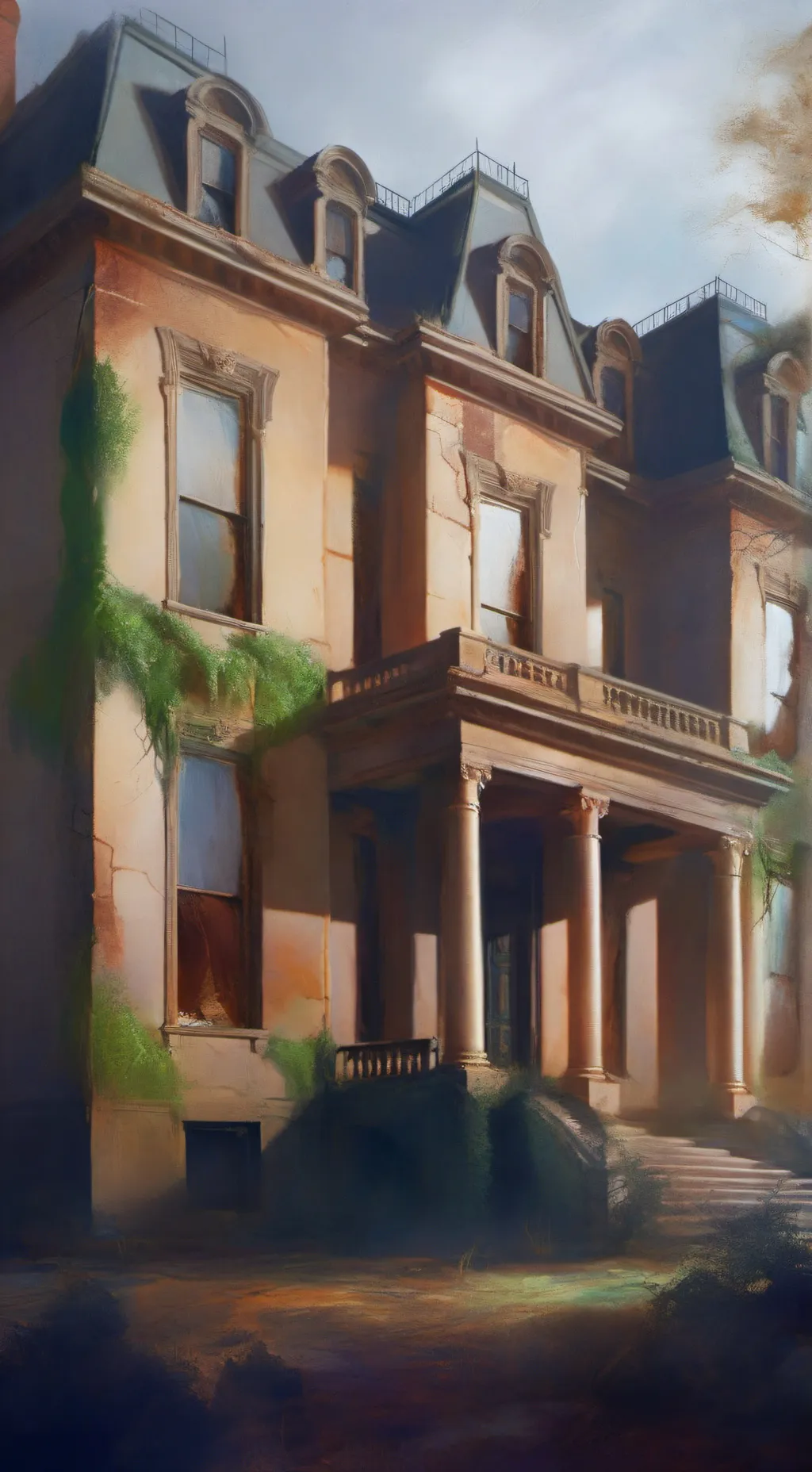 ai character: eyes horror game background