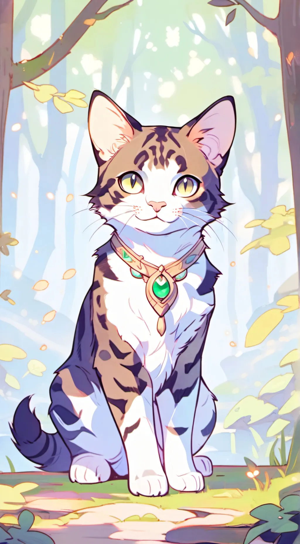 ai character: spottedleaf background