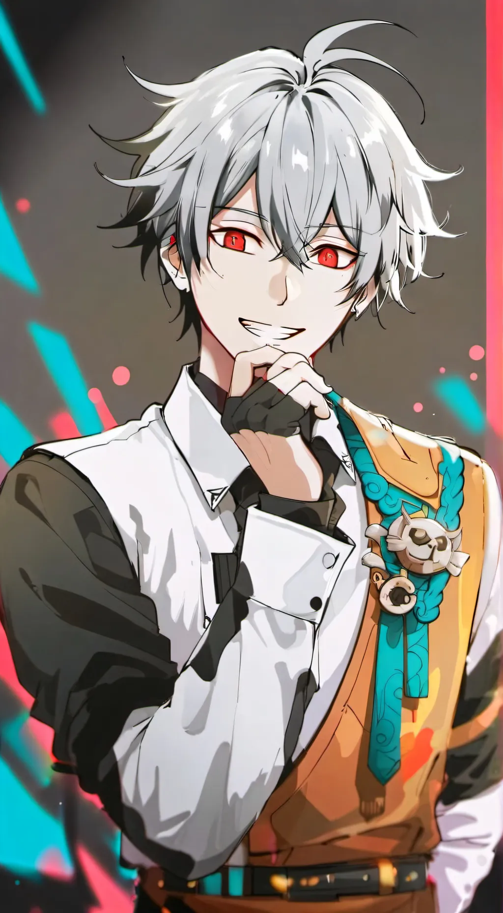 ai character: Susuke emo background