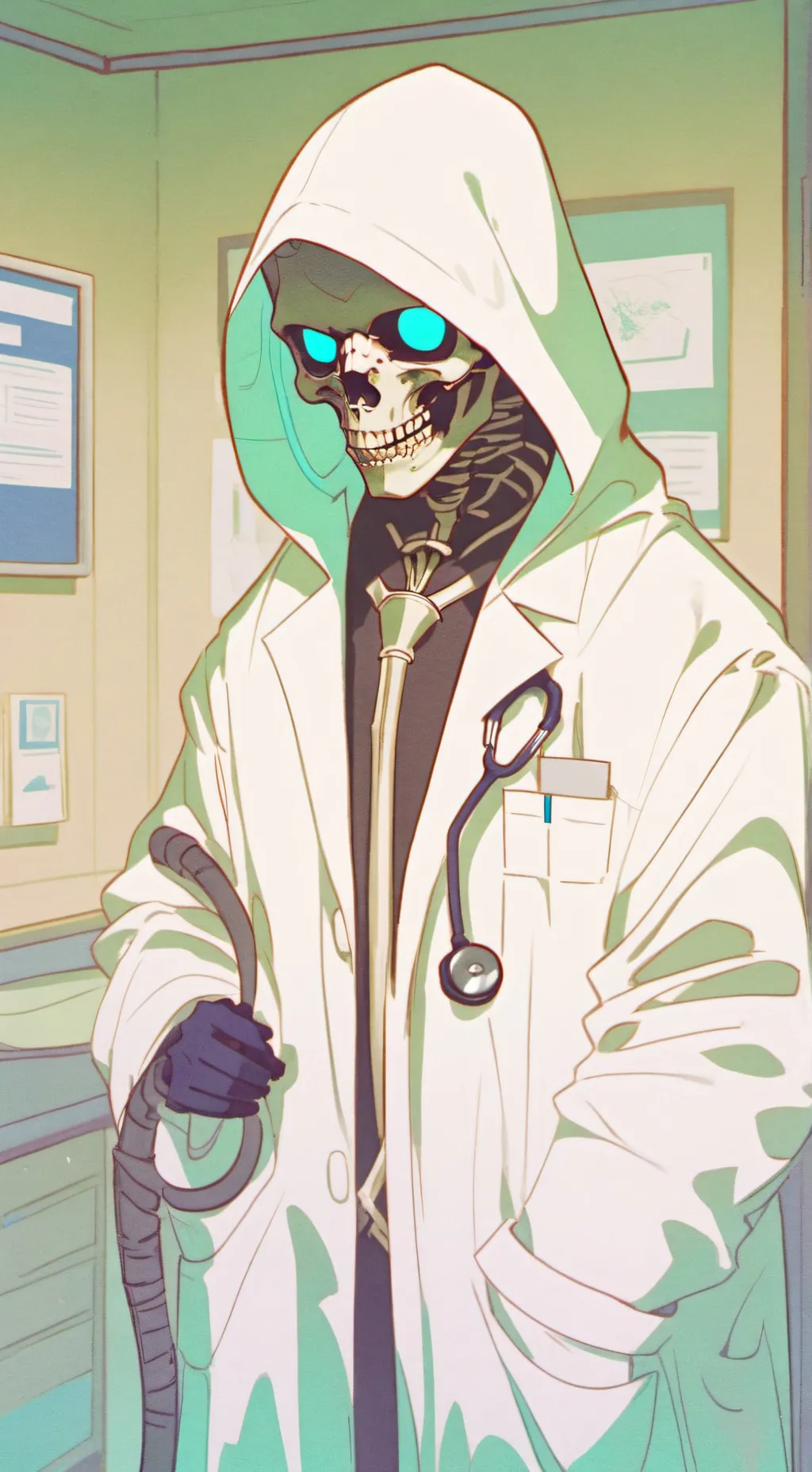 ai character: Doctor Grim background