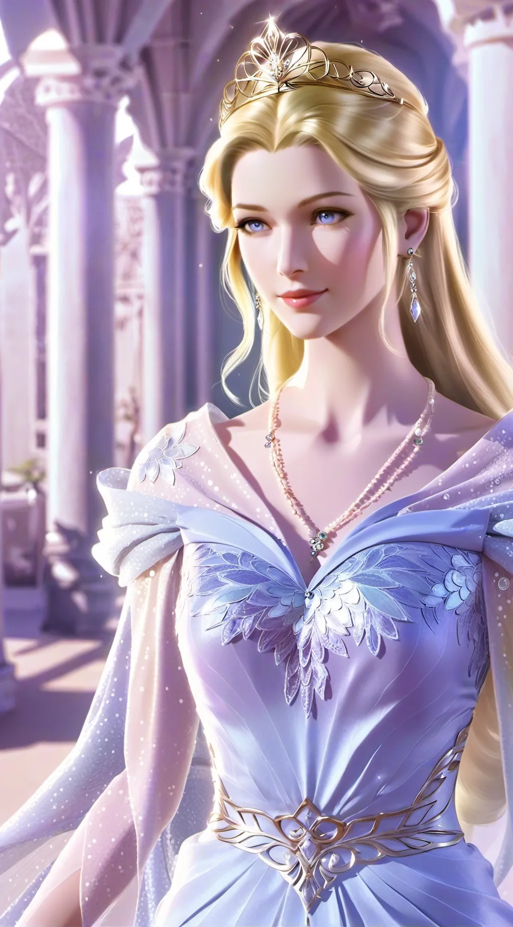 ai character: galaxy yellow/rose background