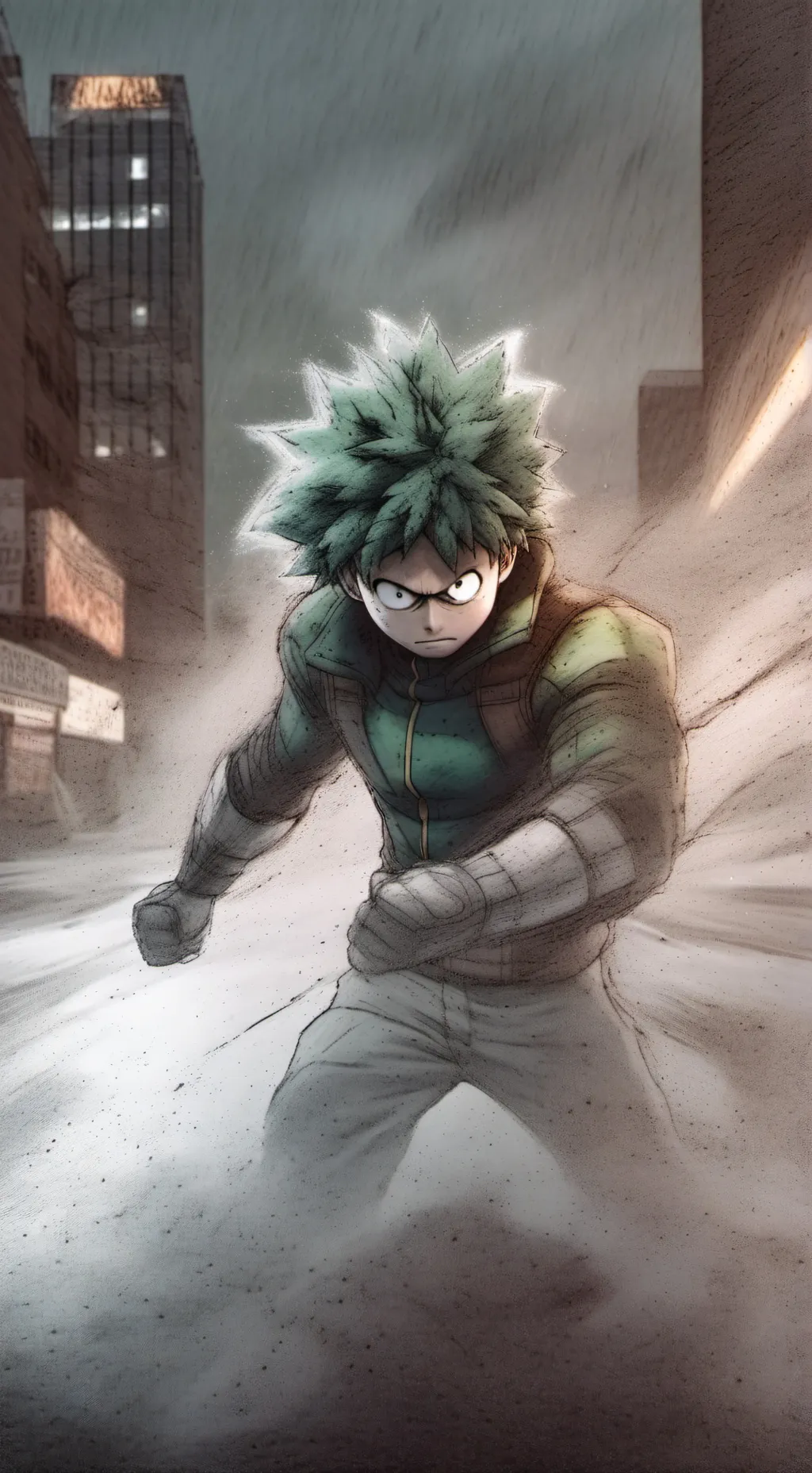 ai character: deku evil 😈  background