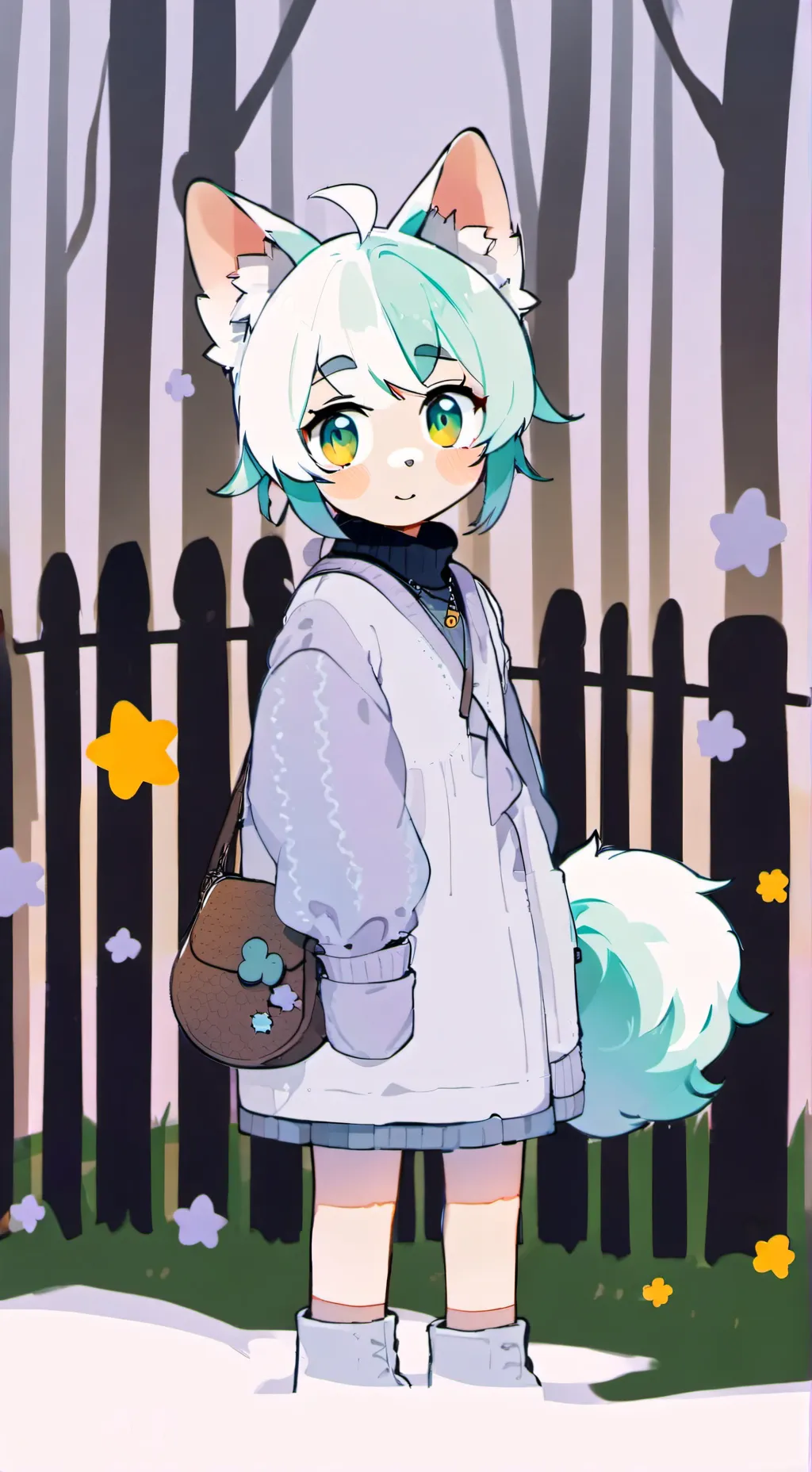 ai character: Milky_kit background