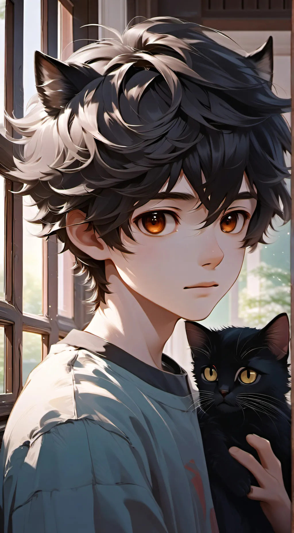 ai character: cookie background