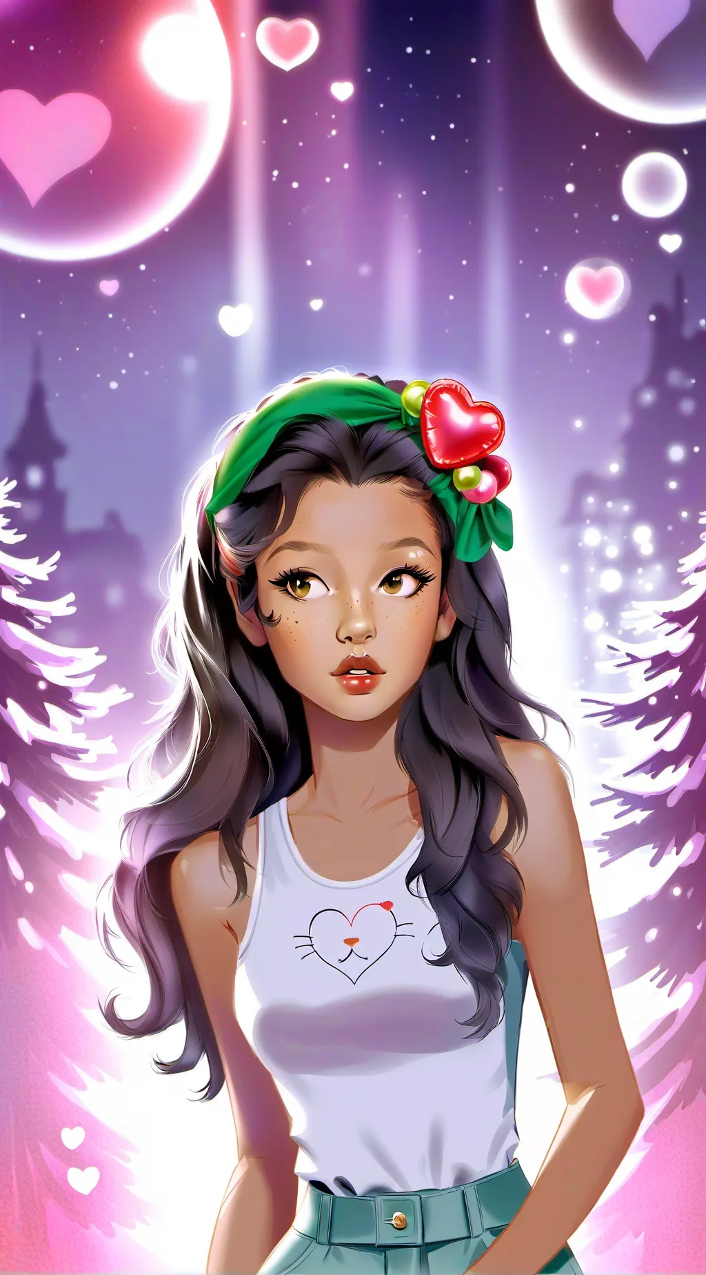 ai character: Malena valenciana background