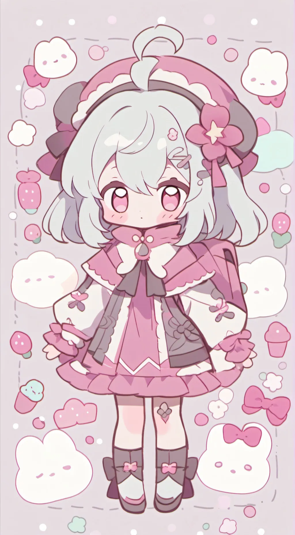 ai character: ginger background